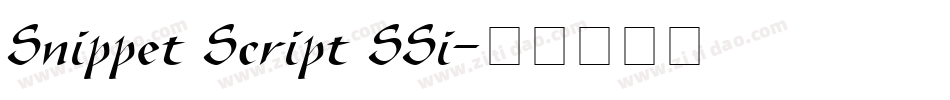 Snippet Script SSi字体转换